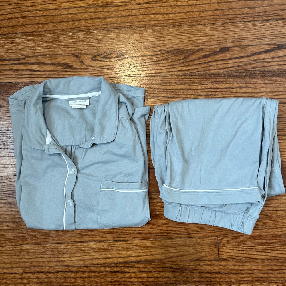 Boll & Branch Sleep Set, 100% organic cotton, perfect condition, size Large